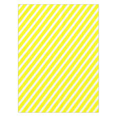 Sunny Stripes | Modern geel en wit gestreept Tafelkleed (Voorkant)