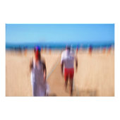 Sunny Summer Beach kleurrijke Ocean Sun Summer Zee Foto Afdruk (Voorkant)