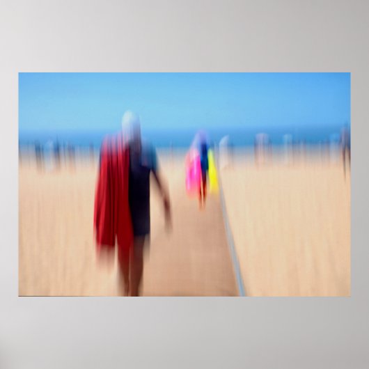 Sunny Summer Beach kleurrijke Ocean Sun Summer Zee Poster (Voorkant)