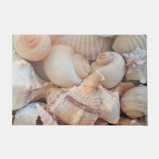 Sunny Summer Exotic Tropical Romantic Sea Shells Deurmat (Voorkant)