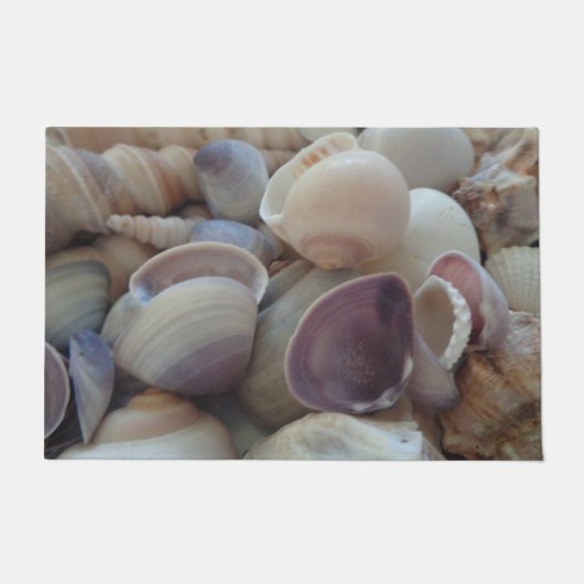 Sunny Summer Exotic Tropical Romantic Sea Shells Deurmat (Voorkant)