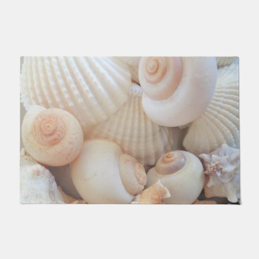 Sunny Summer Exotic Tropical Romantic Sea Shells Deurmat (Voorkant)