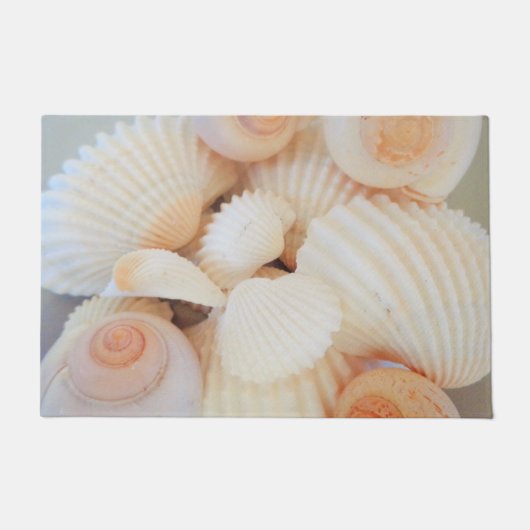 Sunny Summer Exotic Tropical Romantic Sea Shells Deurmat (Voorkant)