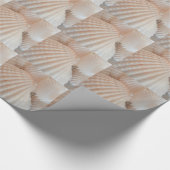 Sunny Summer Sea Shells Romantic, Exotic Tropical Cadeaupapier (Hoek)