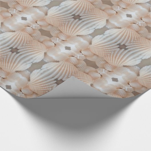 Sunny Summer Sea Shells Romantic, Exotic Tropical Cadeaupapier (Hoek)