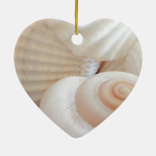 Sunny Summer Seashells Collectie Keramisch Ornament (Achterkant)