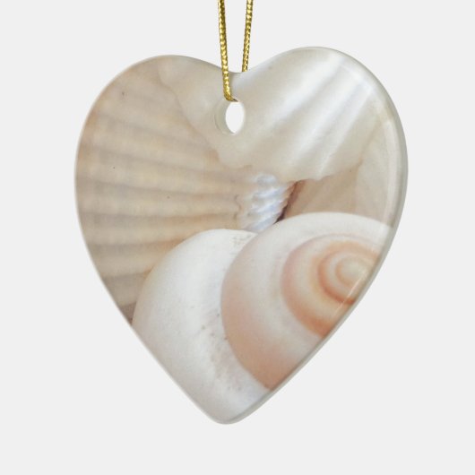 Sunny Summer Seashells Collectie Keramisch Ornament (Links)