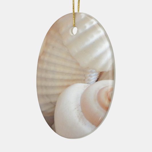 Sunny Summer Seashells Collectie Keramisch Ornament (Links)