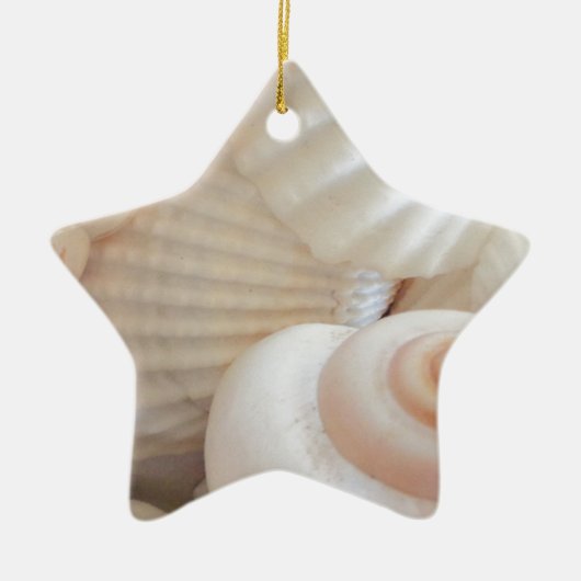 Sunny Summer Seashells Collectie Keramisch Ornament (Voorkant)