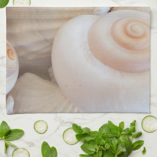 Sunny Summer Seashells Collectie Theedoek (Gevouwen)