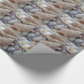 Sunny Summer Seashells. Romantisch, exotisch tropi Cadeaupapier (Hoek)