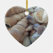 Sunny Summer Seashells. Romantisch, exotisch tropi Keramisch Ornament (Voorkant)
