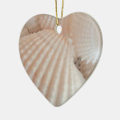 Sunny Summer Seashells. Romantisch, exotisch tropi Keramisch Ornament (Links)