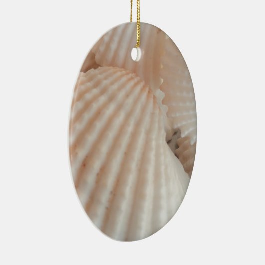 Sunny Summer Seashells. Romantisch, exotisch tropi Keramisch Ornament (Rechts)