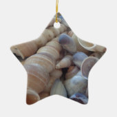 Sunny Summer Seashells. Romantisch, exotisch tropi Keramisch Ornament (Voorkant)