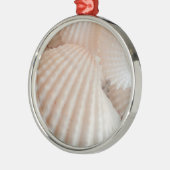 Sunny Summer Seashells. Romantisch, exotisch tropi Metalen Ornament (Links)
