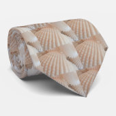 Sunny Summer Seashells. Romantisch, exotisch tropi Stropdas (Opgerold)