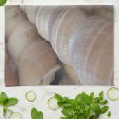 Sunny Summer Seashells. Romantisch, exotisch tropi Theedoek (Gevouwen)