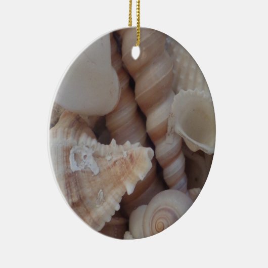 Sunny Summer Seashells, Zee Shell Beach Love Keramisch Ornament (Rechts)