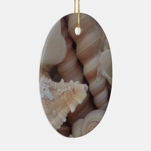 Sunny Summer Seashells, Zee Shell Beach Love Keramisch Ornament (Rechts)