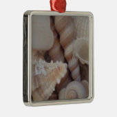 Sunny Summer Seashells, Zee Shell Beach Love Metalen Ornament (Rechts)