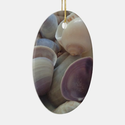 Sunny Summer Seashells, Zee Shell Beach Ocean Keramisch Ornament (Rechts)