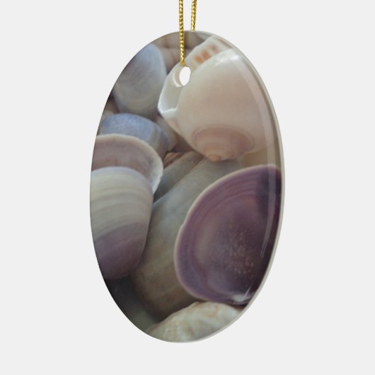 Sunny Summer Seashells, Zee Shell Beach Ocean Keramisch Ornament (Links)