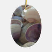 Sunny Summer Seashells, Zee Shell Beach Ocean Keramisch Ornament (Voorkant)