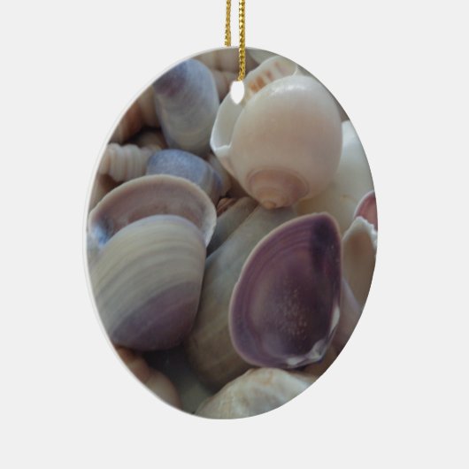 Sunny Summer Seashells, Zee Shell Beach Ocean Keramisch Ornament (Rechts)