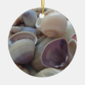 Sunny Summer Seashells, Zee Shell Beach Ocean Keramisch Ornament (Voorkant)