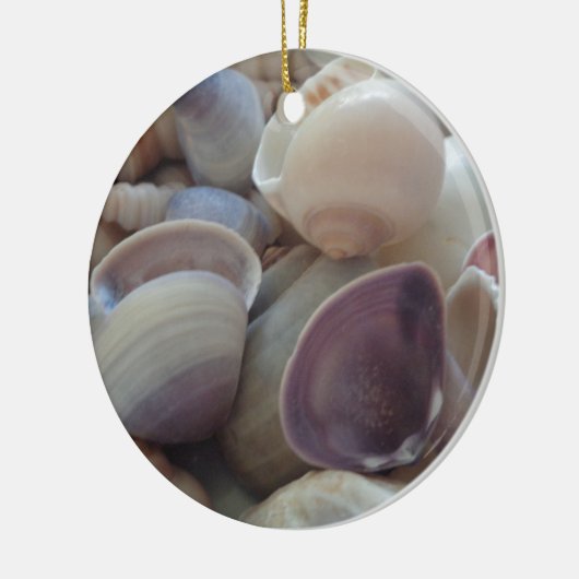 Sunny Summer Seashells, Zee Shell Beach Ocean Keramisch Ornament (Links)