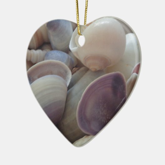 Sunny Summer Seashells, Zee Shell Beach Ocean Keramisch Ornament (Links)