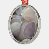 Sunny Summer Seashells, Zee Shell Beach Ocean Metalen Ornament (Links)