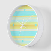 Sunny Summer Yellow Aqua Blue Waterverf Stripes (Hoek)