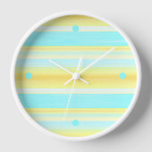 Sunny Summer Yellow Aqua Blue Waterverf Stripes (Voorkant)