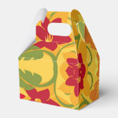 Sunny Summer Yellow Floral Gable Favor Box Bedankdoosjes (Achterkant)