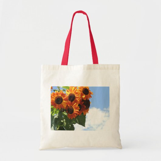 Sunny Sunflower Canvas tas (Voorkant)