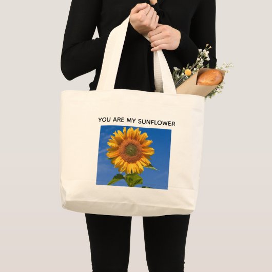 Sunny Sunflower Canvas tas – Schattige en stijlvol (Voorkant (product))