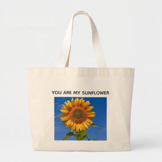 Sunny Sunflower Canvas tas – Schattige en stijlvol (Voorkant)