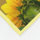 Sunny Sunflower Fleece Blanket (Hoek)