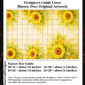 Sunny Sunflower Floral Border Design FE7 Decoupage Tissuepapier