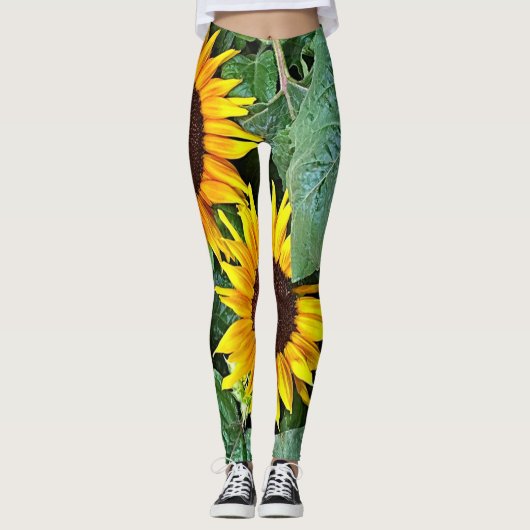 Sunny Sunflower Leggings (Voorkant)