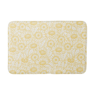 Sunny Sunflower Pattern Badmat