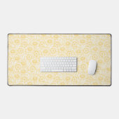 Sunny Sunflower Pattern Bureaumat (Keyboard & Muis)