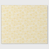 Sunny Sunflower Pattern Cadeaupapier (Vlak)