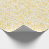 Sunny Sunflower Pattern Cadeaupapier (Hoek)
