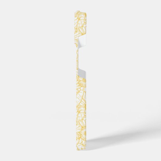 Sunny Sunflower Pattern iPhone Hoesje (Linkerkant)