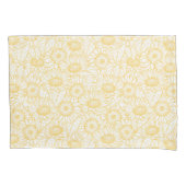 Sunny Sunflower Pattern Kussensloop (Voorkant)