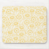 Sunny Sunflower Pattern Muismat (Voorkant)