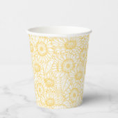 Sunny Sunflower Pattern Papieren Bekers (Rechts)